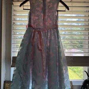 Kid's Dream Red Scoop Neck Sundress for Weddings